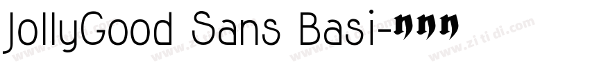 JollyGood Sans Basi字体转换